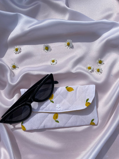 Etuis à lunettes de soleil citron