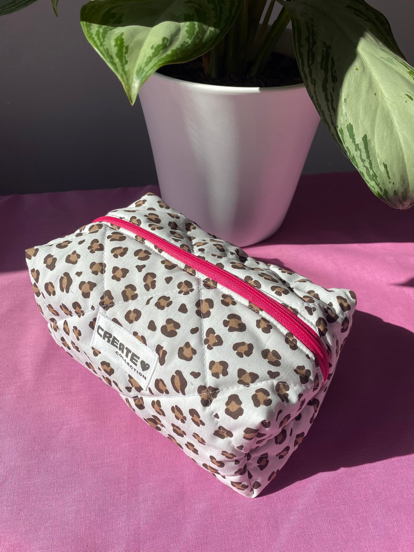 Trousse léopard rose