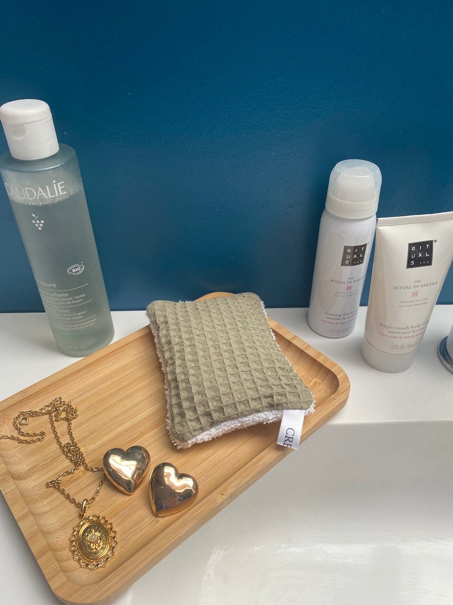 Eponge verte et blanche