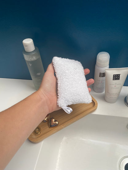 Eponge verte et blanche