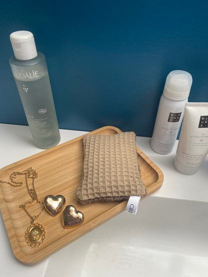 Eponge beige et marron