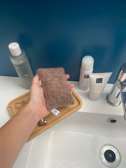 Eponge beige et marron