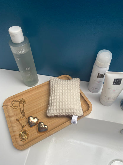 Eponge crème et marron