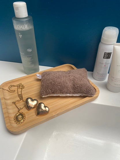 Eponge blanche et marron