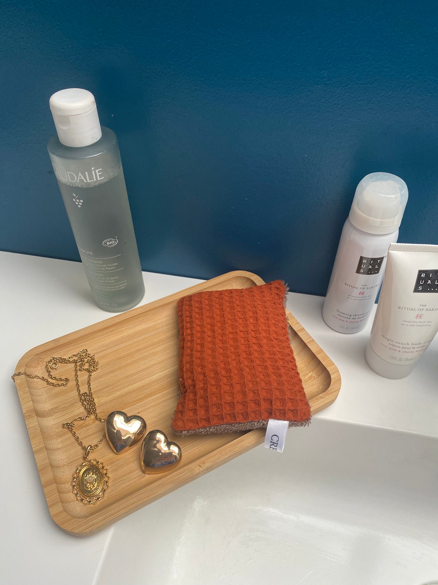 Eponge terraccota et marron