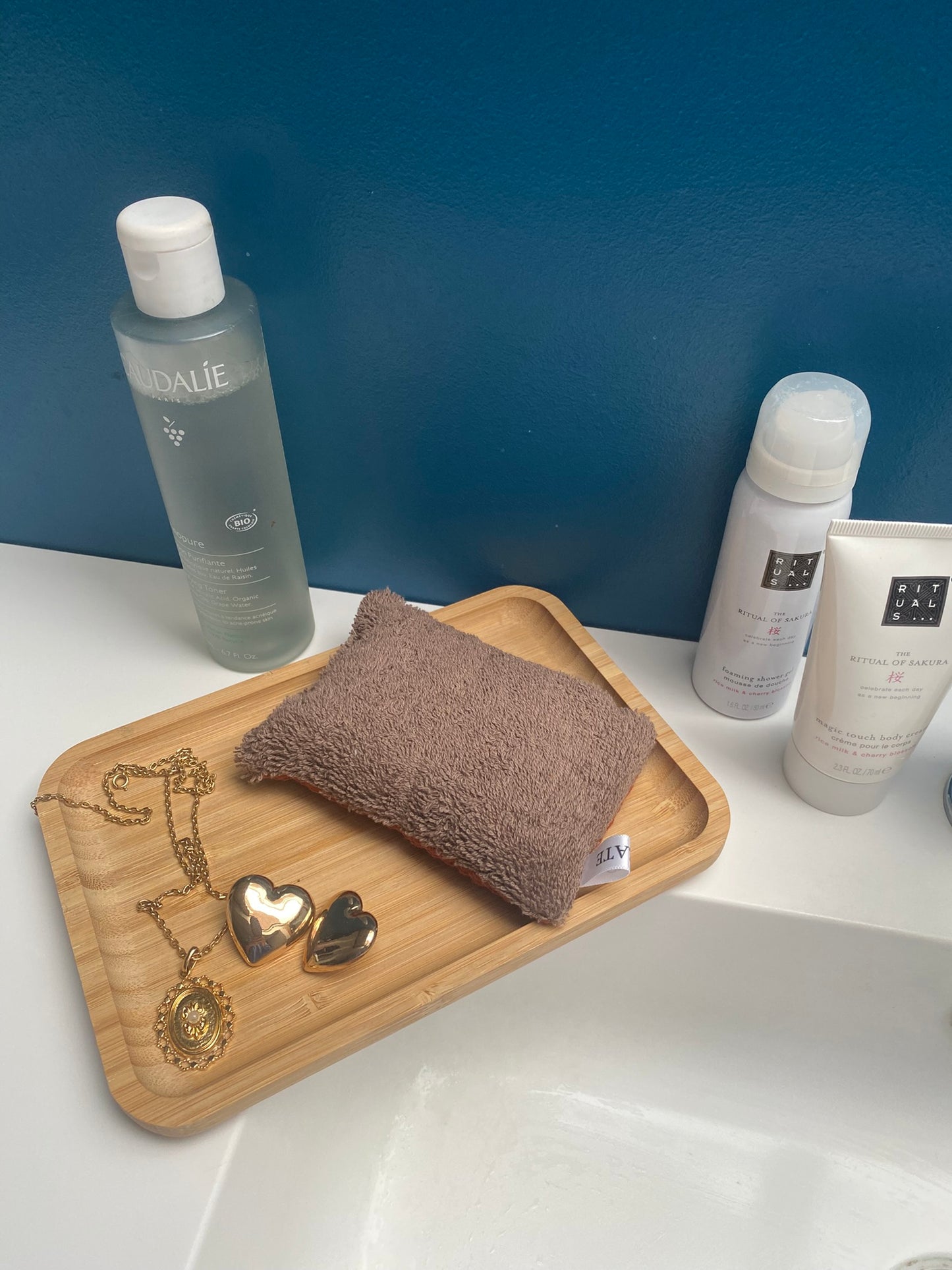 Eponge terraccota et marron