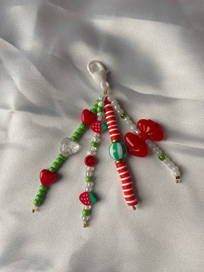 Porte-clés rouge et vert