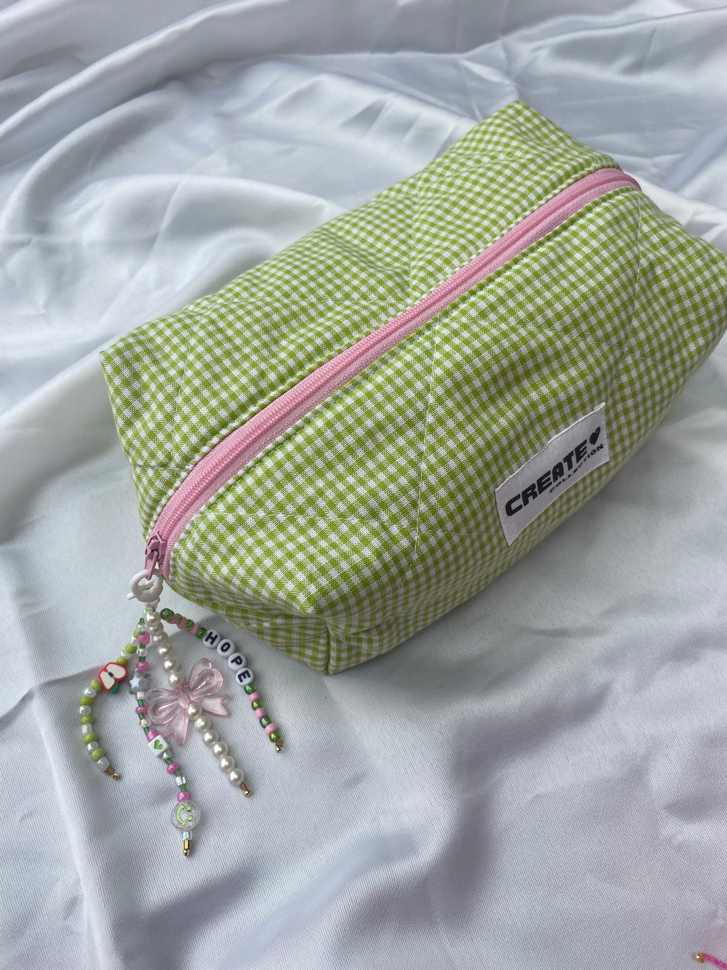 Porte-clés rose et vert