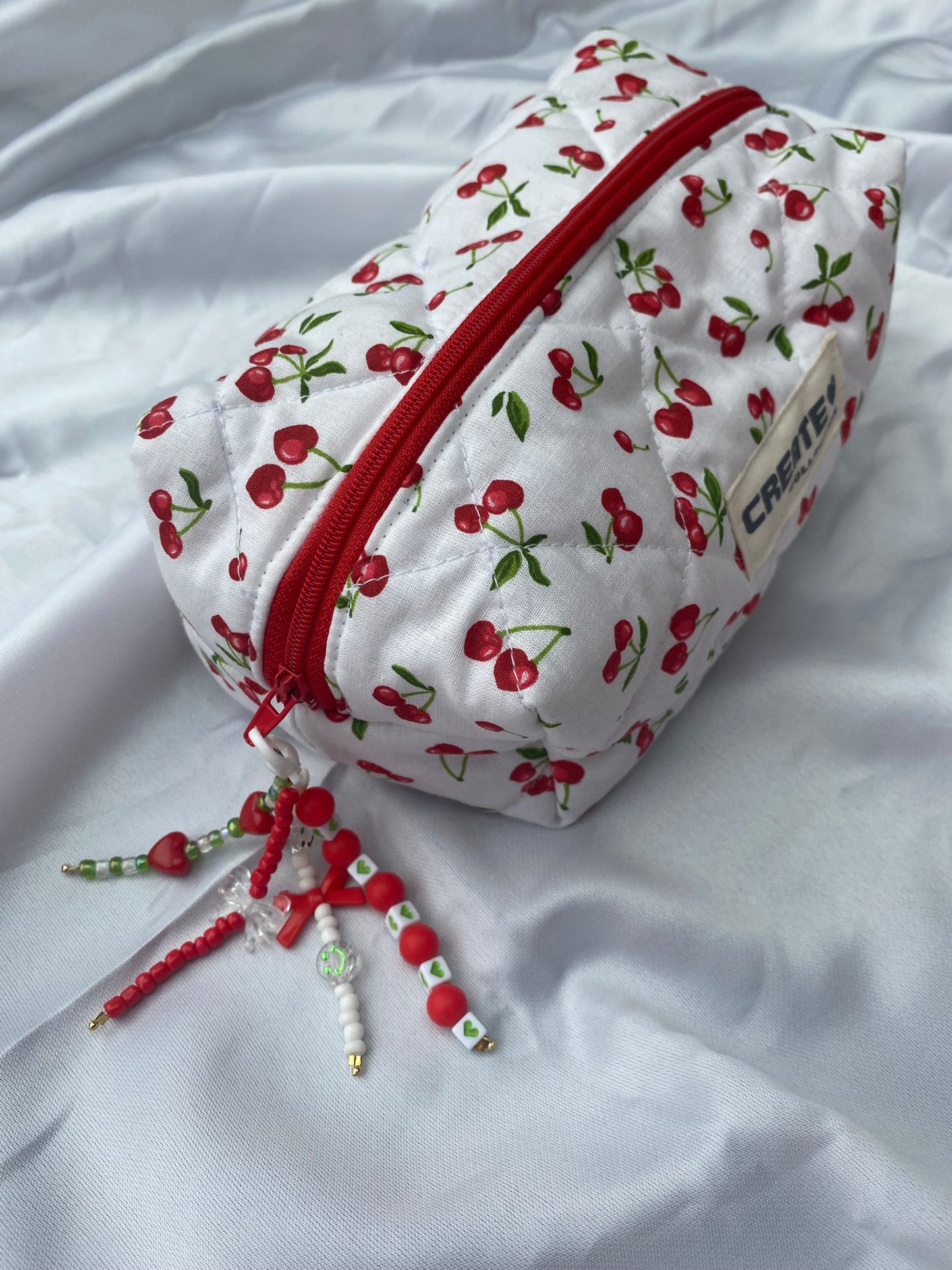 Porte-clés rouge et blanc