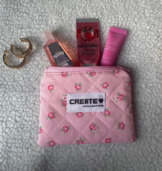 Mini pochette fleurie vintage