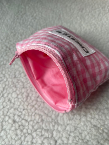 Mini pochette vichy rose