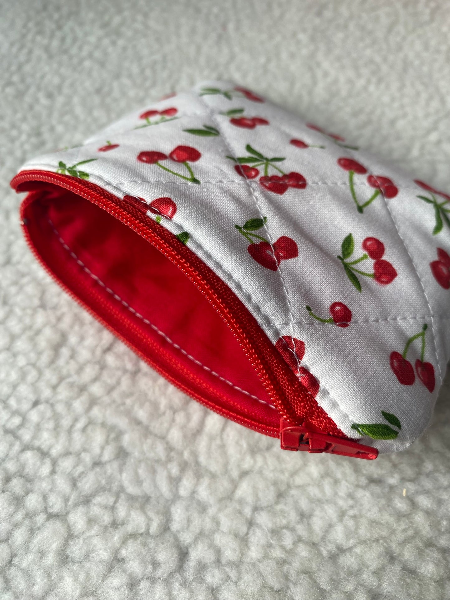 Mini pochette cerise