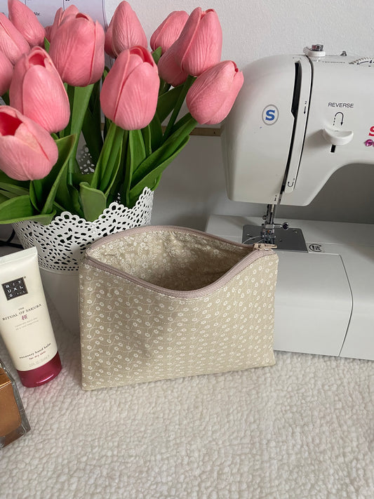 Pochette à motif beige