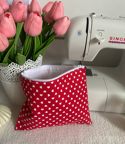 Pochette coeur rouge