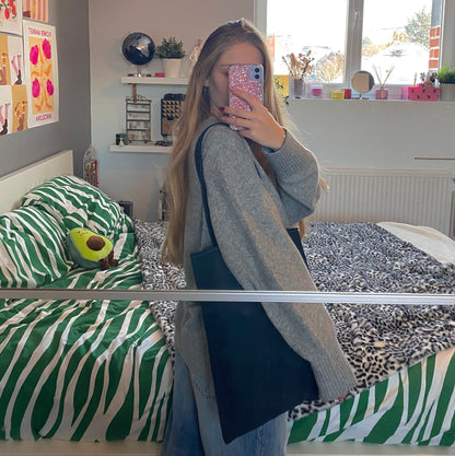 Totebag réversible bleu marine