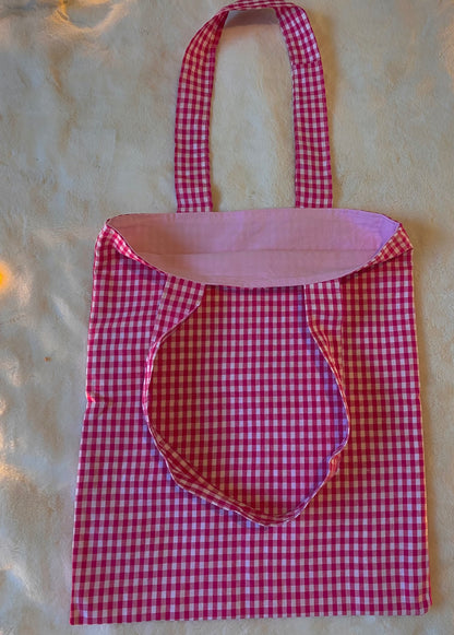 Totebag en vichy rose